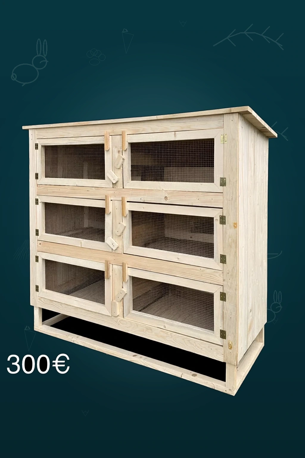 Prírodná šesťboxová králikáreň